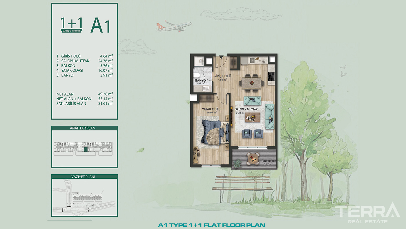 Flats Suitable For Investment and Living in Arnavutköy, İstanbul - 87369
