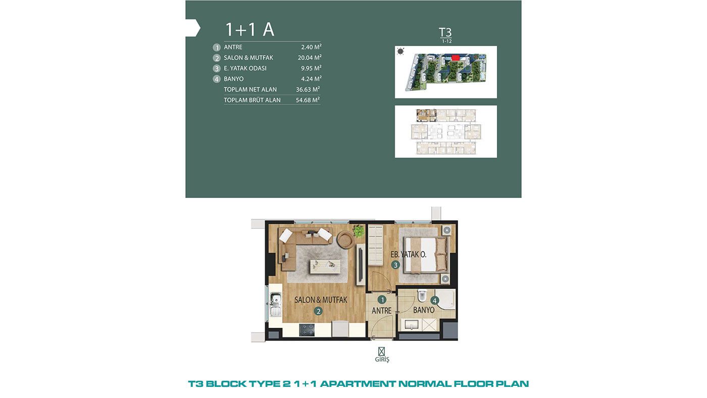 Apartments in the Center of Kartal, İstanbul, within a Large Complex - 87501