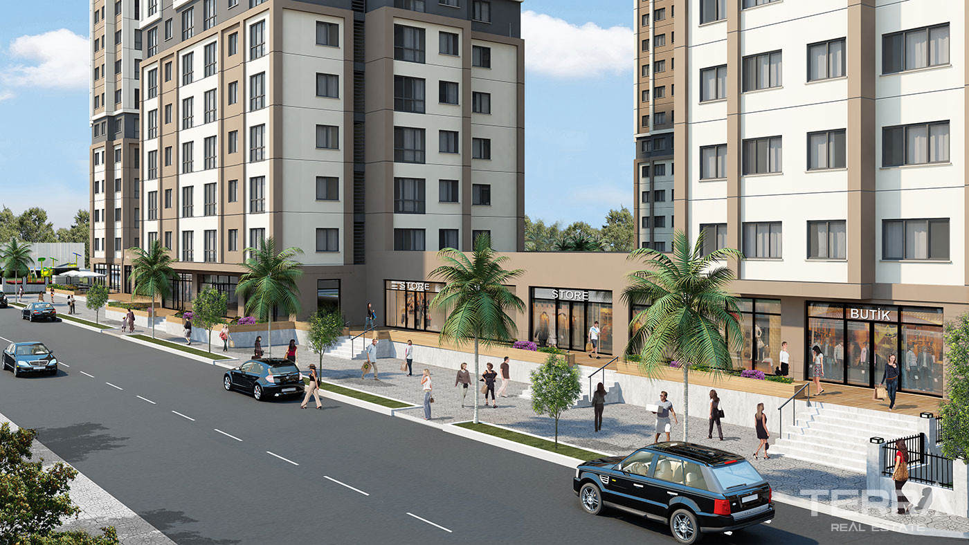 Apartments in the Center of Kartal, İstanbul, within a Large Complex - 87506