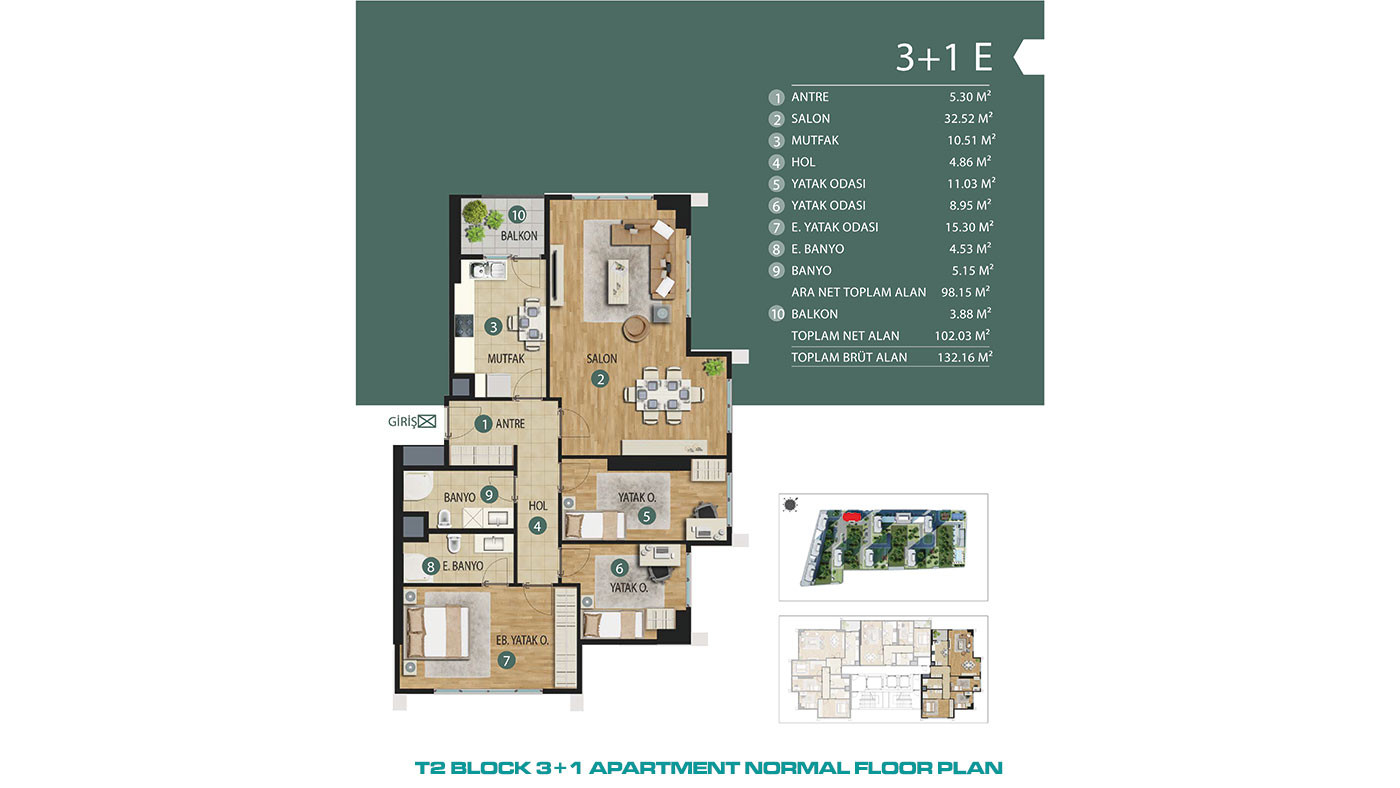 Apartments in the Center of Kartal, İstanbul, within a Large Complex - 87508