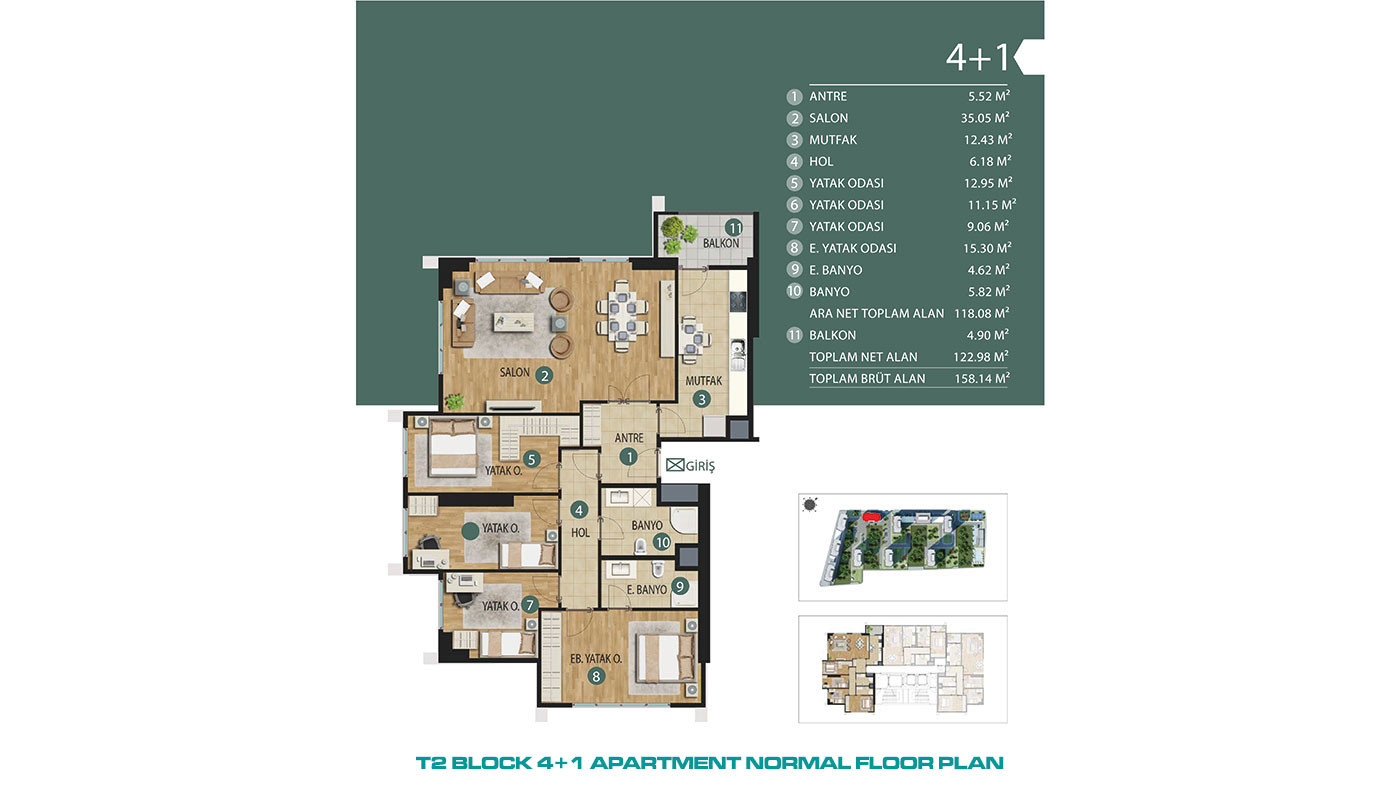 Apartments in the Center of Kartal, İstanbul, within a Large Complex - 87511