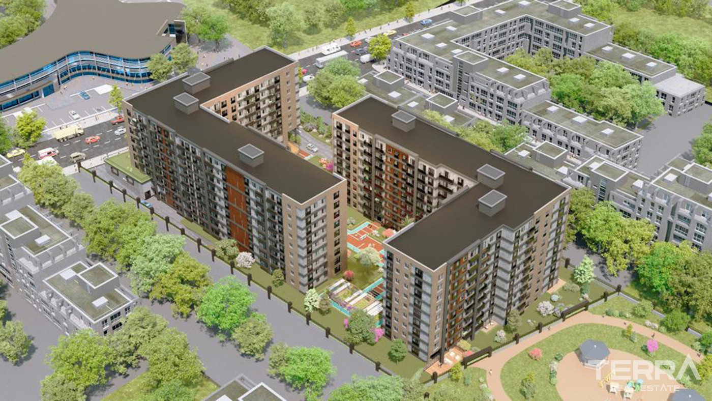 İstanbul Küçükçekmece'de Satılık Merkezi Konumdaki Şık Daireler - 87594