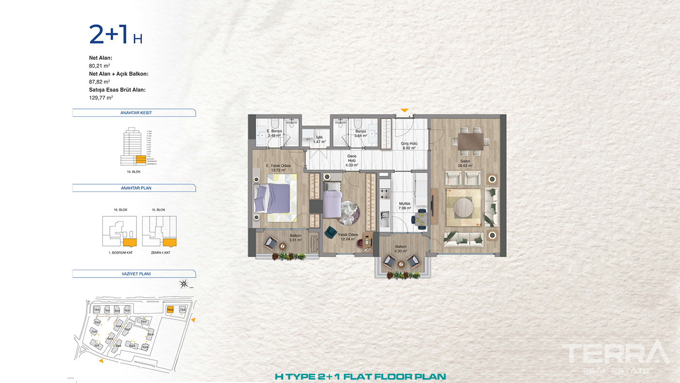 Premium Concept of Family Living From Flats in Bağcılar, İstanbul - 87714