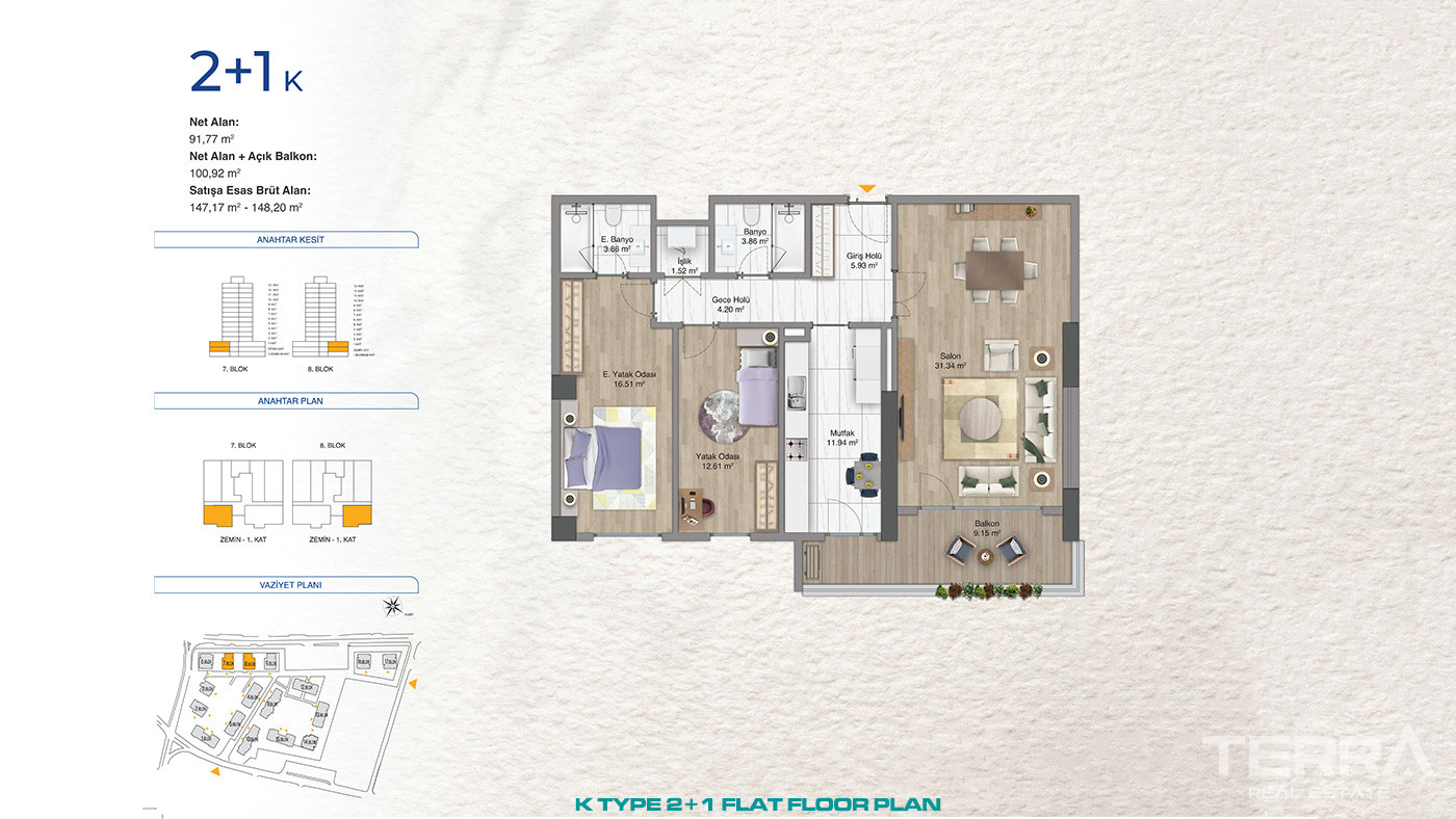 Premium Concept of Family Living From Flats in Bağcılar, İstanbul - 87719