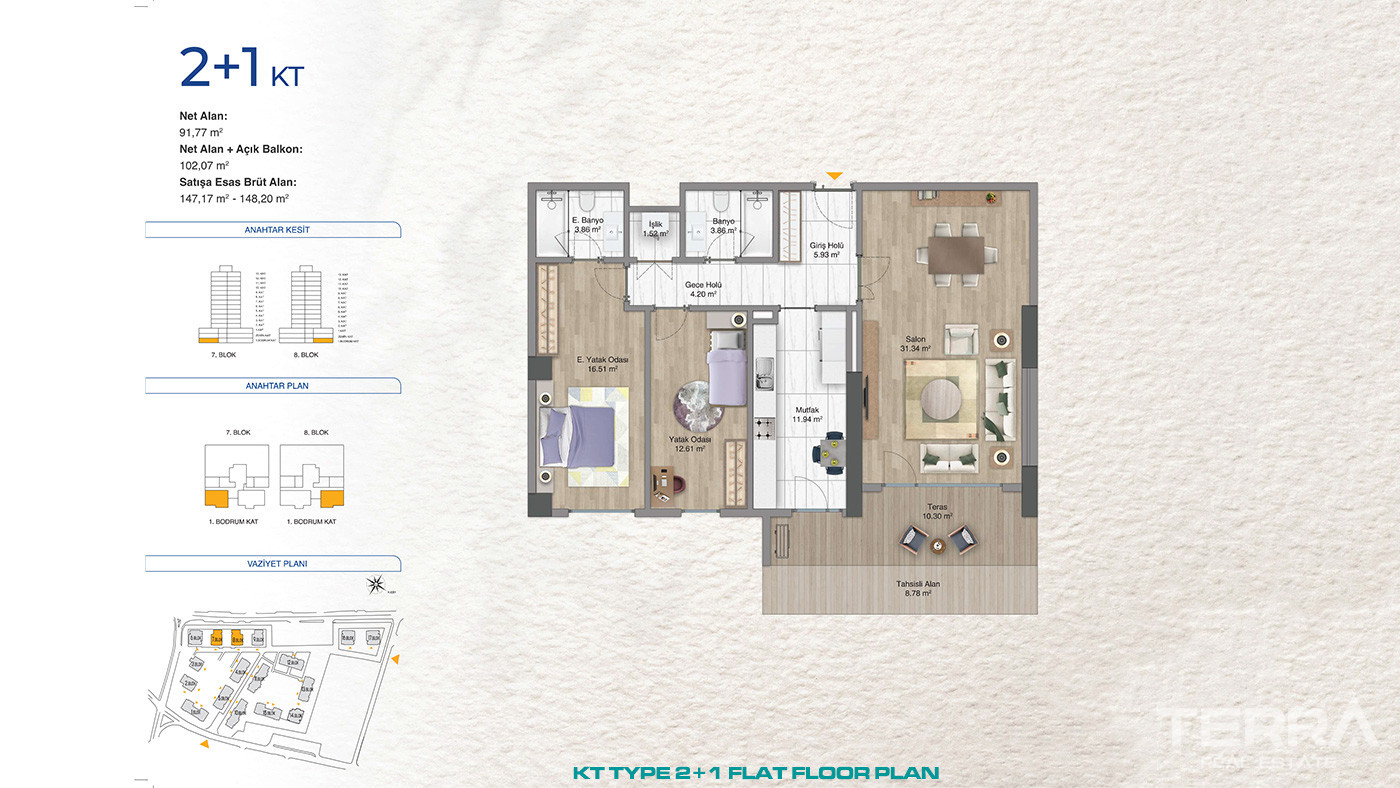 Premium Concept of Family Living From Flats in Bağcılar, İstanbul - 87720