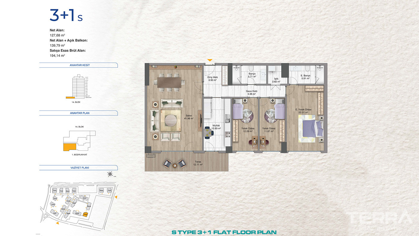 Premium Concept of Family Living From Flats in Bağcılar, İstanbul - 87750