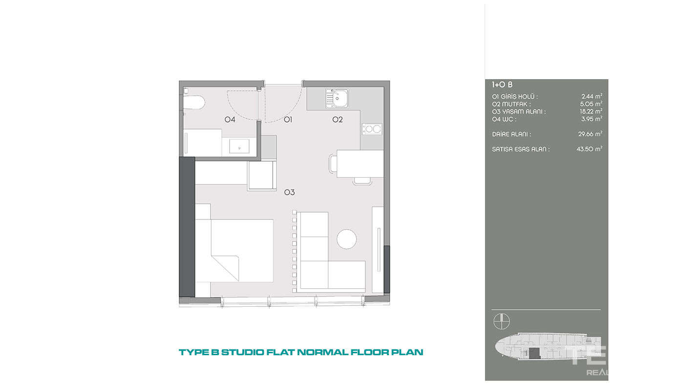 Metropolitan Living in Istanbul Flats with Easy Reach to Key Areas - 87775