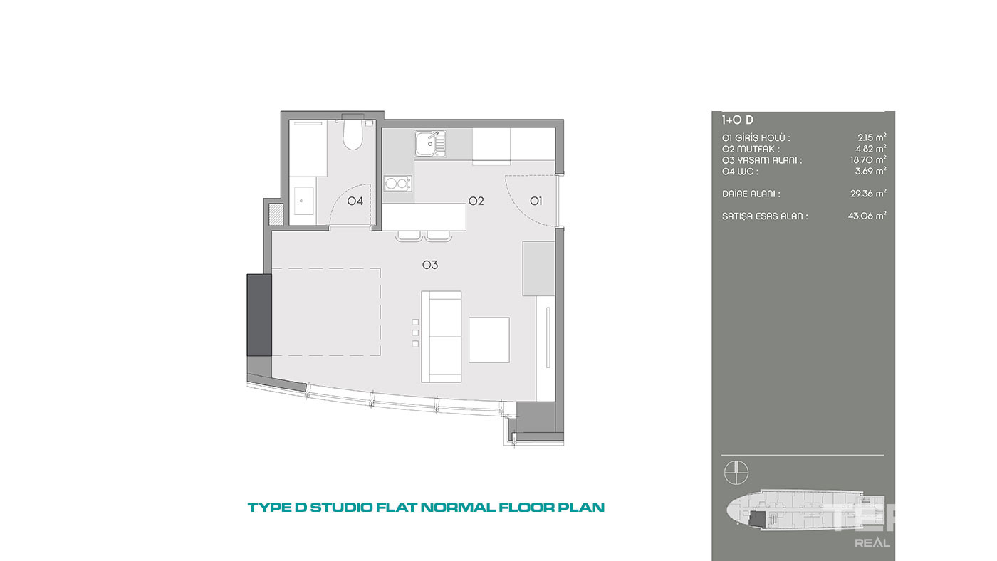 Metropolitan Living in Istanbul Flats with Easy Reach to Key Areas - 87777
