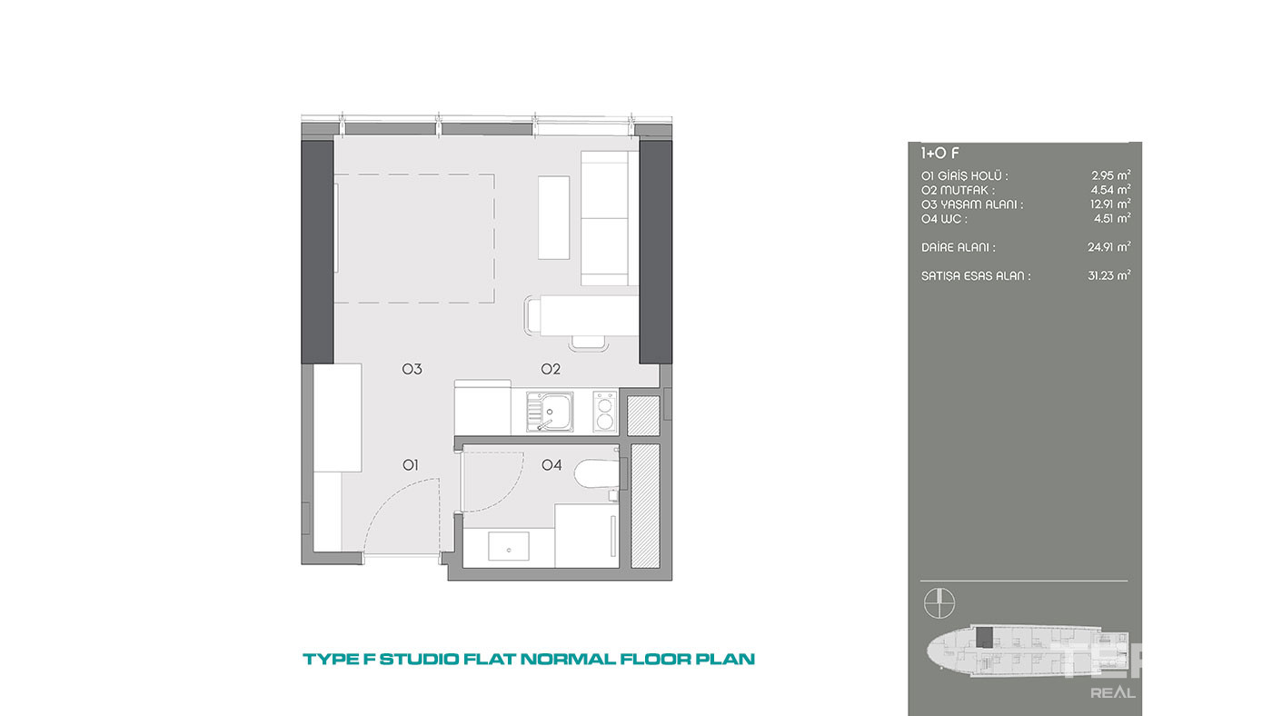 Metropolitan Living in Istanbul Flats with Easy Reach to Key Areas - 87779