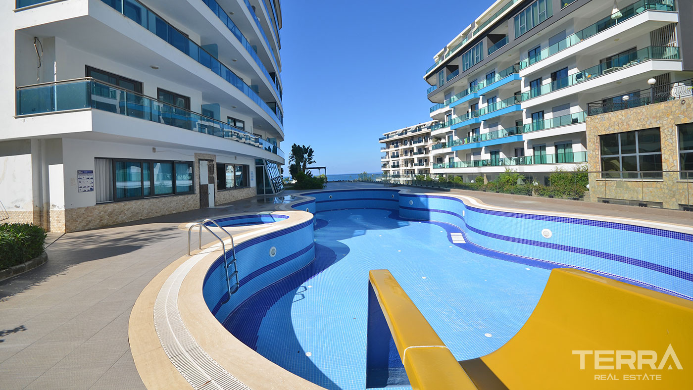 Cozy and Fully Furnished Resale Apartment in Alanya with a Sea View - 87894