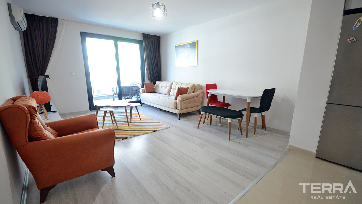 Cozy and Fully Furnished Resale Apartment in Alanya with a Sea View - 87897