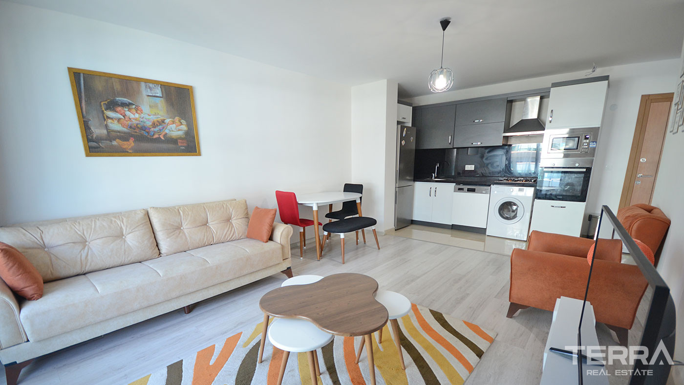 Cozy and Fully Furnished Resale Apartment in Alanya with a Sea View - 87898
