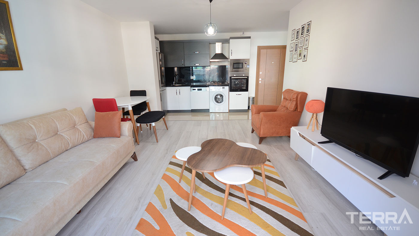 Cozy and Fully Furnished Resale Apartment in Alanya with a Sea View - 87899