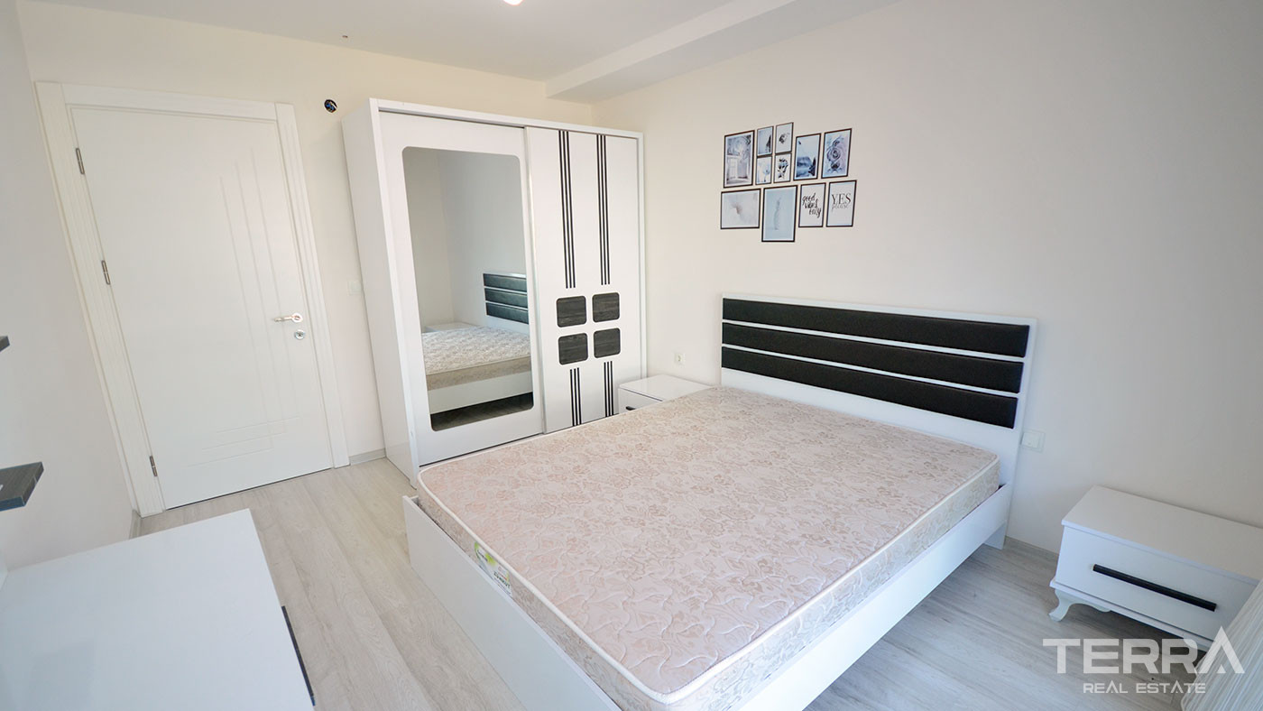 Cozy and Fully Furnished Resale Apartment in Alanya with a Sea View - 87902