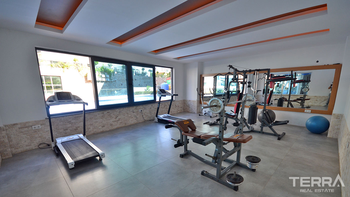 Cozy and Fully Furnished Resale Apartment in Alanya with a Sea View - 87906
