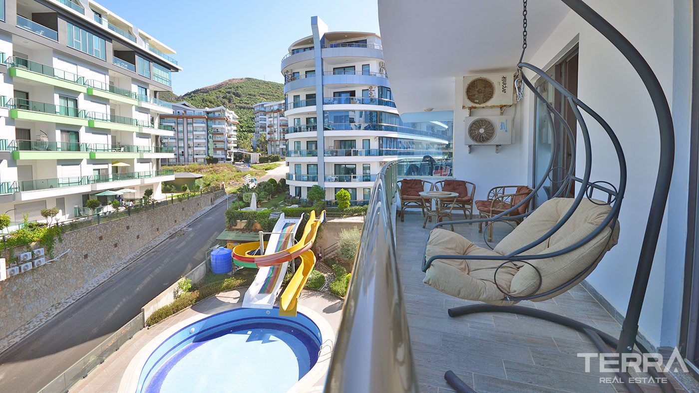 Cozy and Fully Furnished Resale Apartment in Alanya with a Sea View - 87969