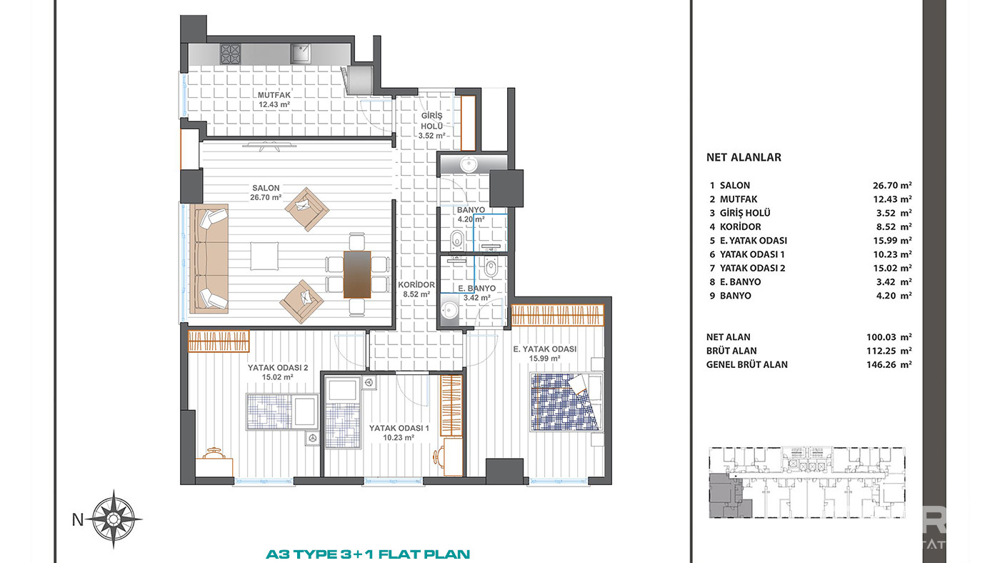 İstanbul Flats Close to Major Transportation Routes in Bağcılar - 88000