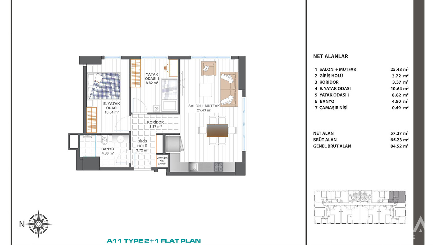 İstanbul Flats Close to Major Transportation Routes in Bağcılar - 88006