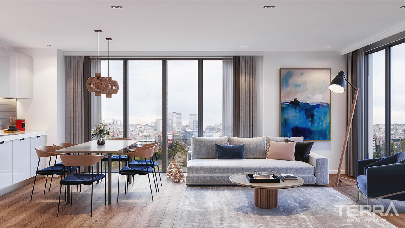 İstanbul Flats Close to Major Transportation Routes in Bağcılar - 88018