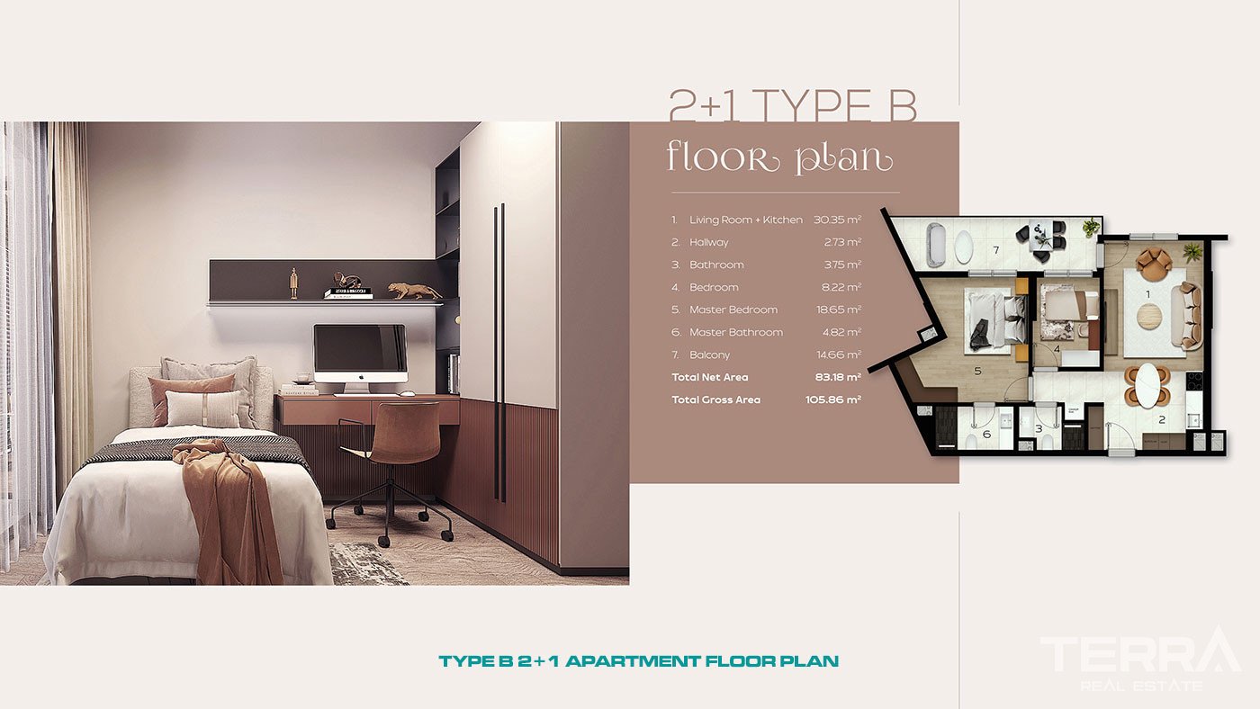 New Flats Within a Secure Complex in Maltepe, İstanbul - 88031