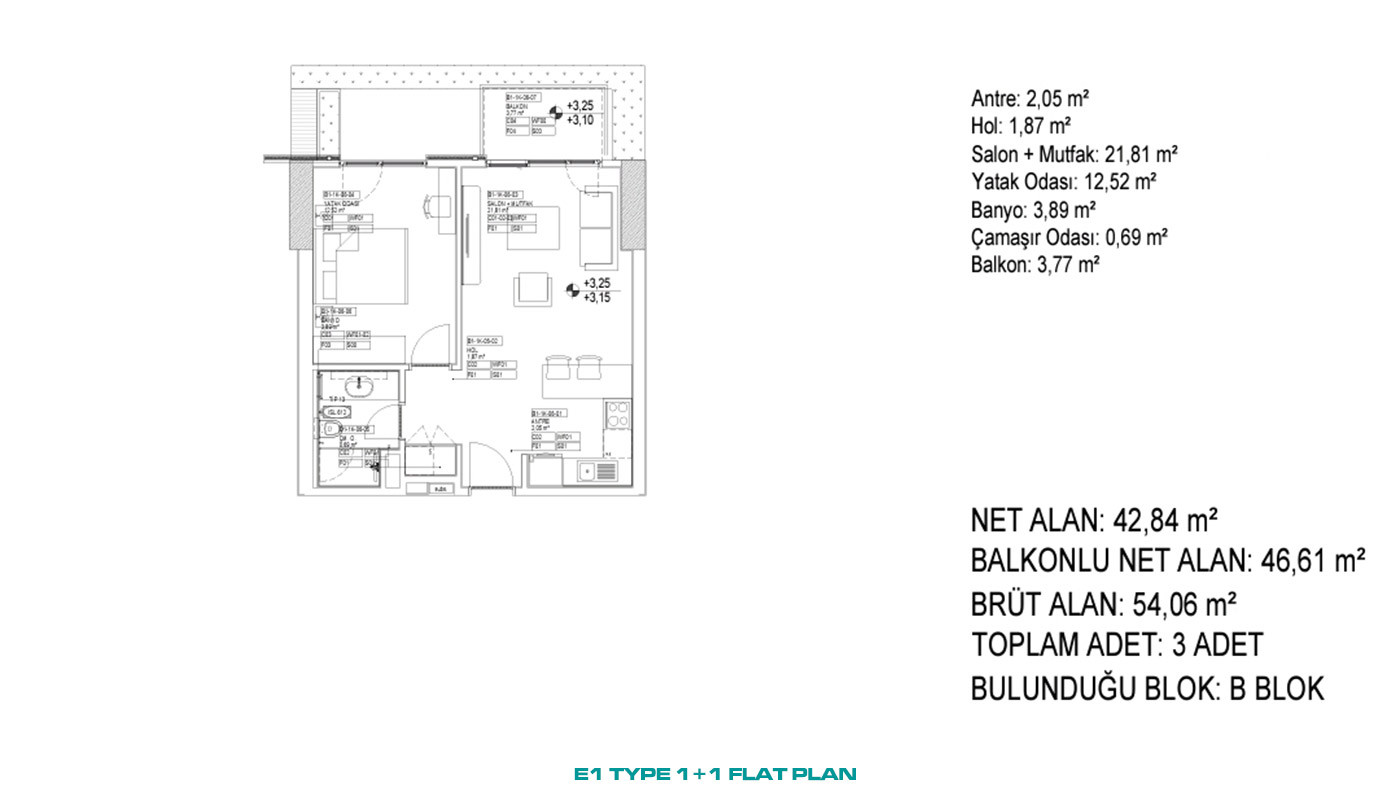 Advantageously Located Flats with Multiple Amenities in İstanbul - 88300
