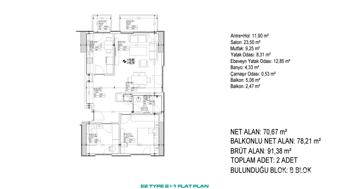 Advantageously Located Flats with Multiple Amenities in İstanbul - 88315