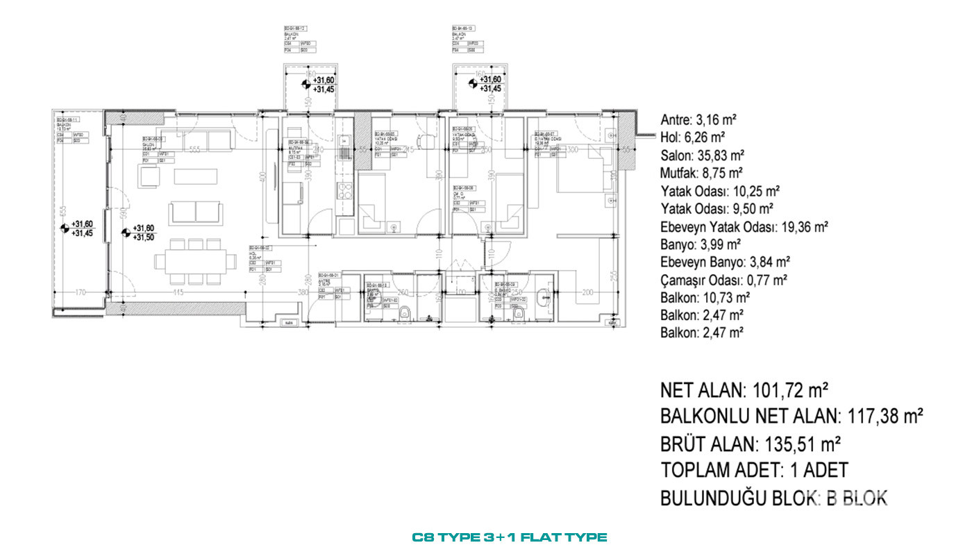Advantageously Located Flats with Multiple Amenities in İstanbul - 88347