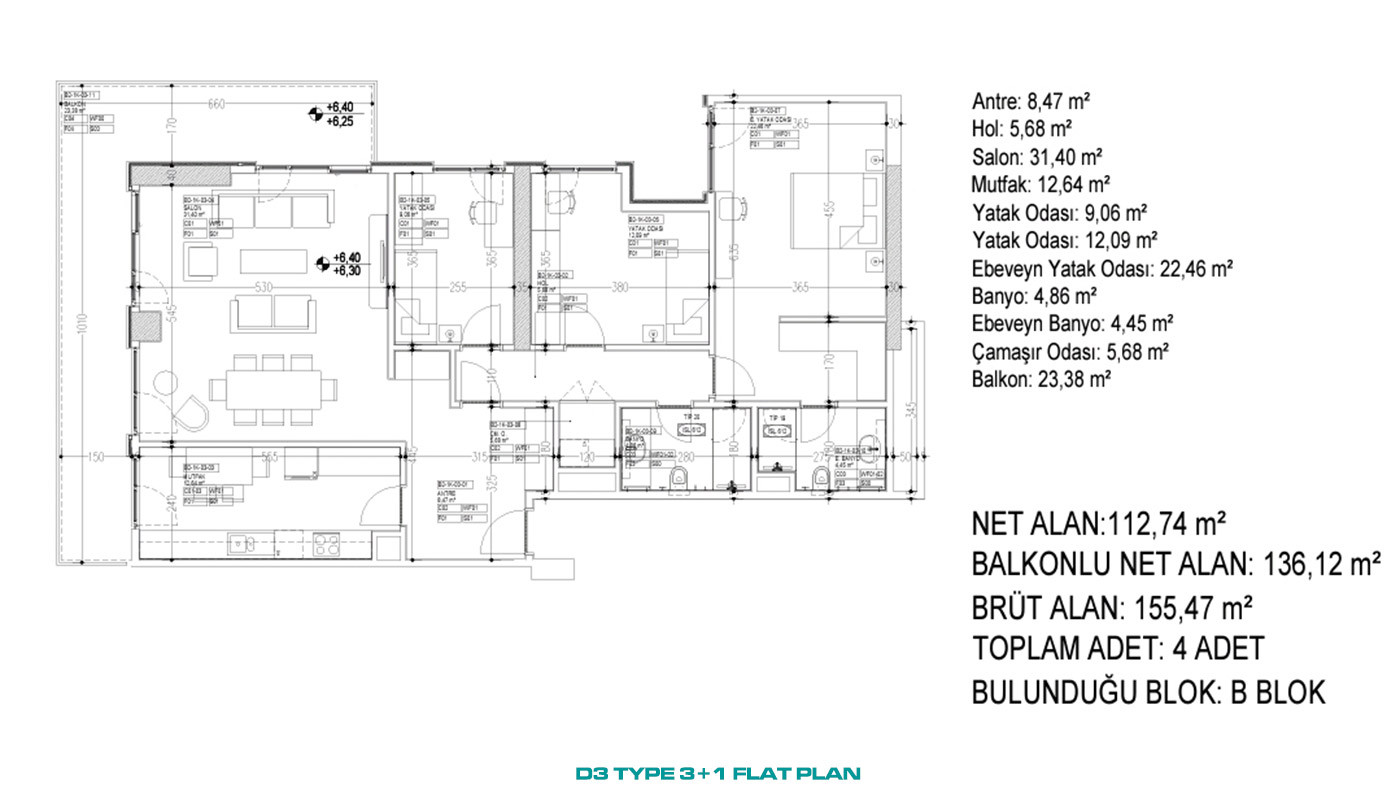 Advantageously Located Flats with Multiple Amenities in İstanbul - 88350