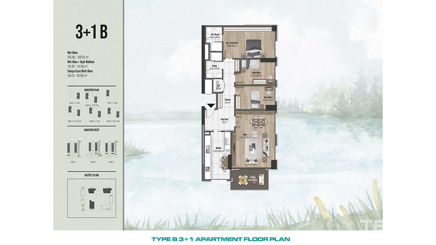 Przestronne apartamenty w centralnej lokalizacji Küçükçekmece w Stambule - 88253