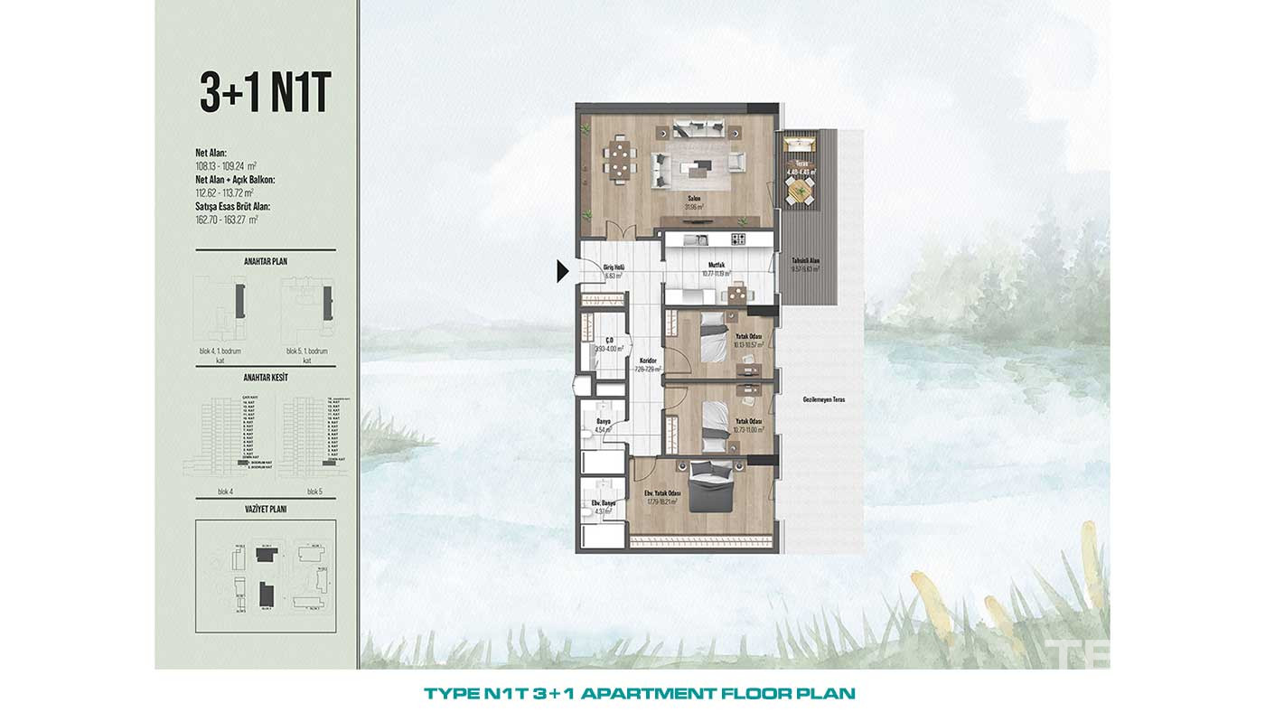 Przestronne apartamenty w centralnej lokalizacji Küçükçekmece w Stambule - 88254