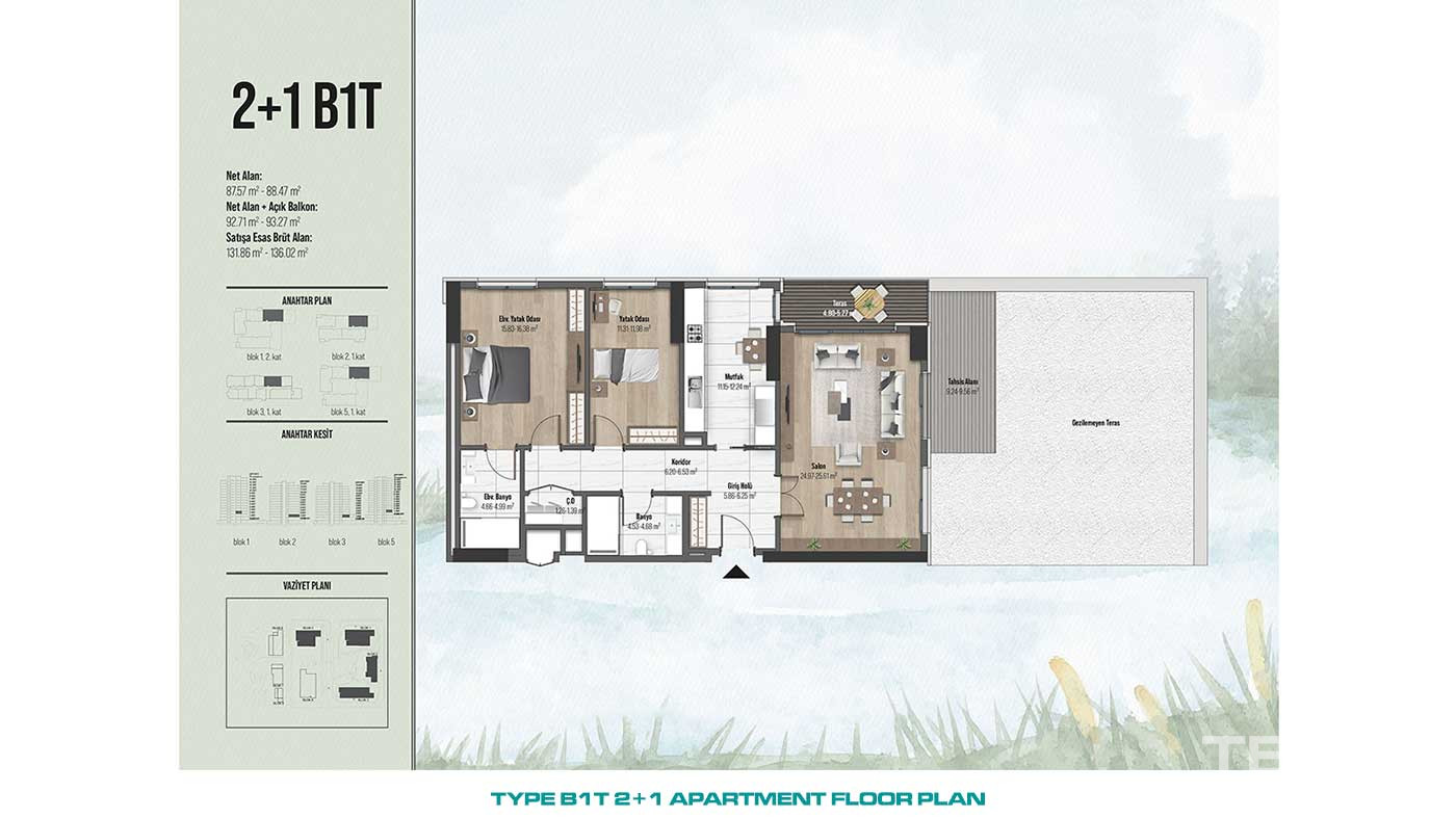 Przestronne apartamenty w centralnej lokalizacji Küçükçekmece w Stambule - 88258