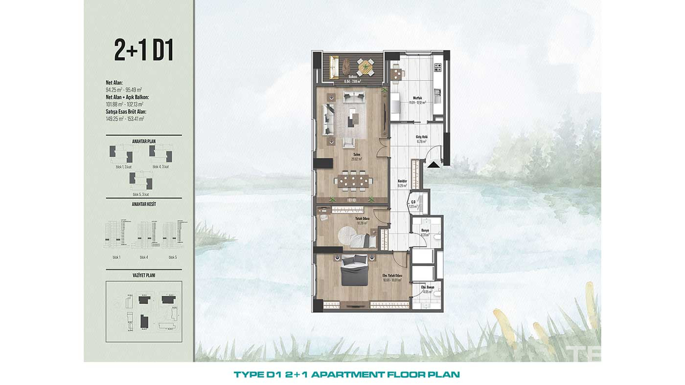 Przestronne apartamenty w centralnej lokalizacji Küçükçekmece w Stambule - 88260