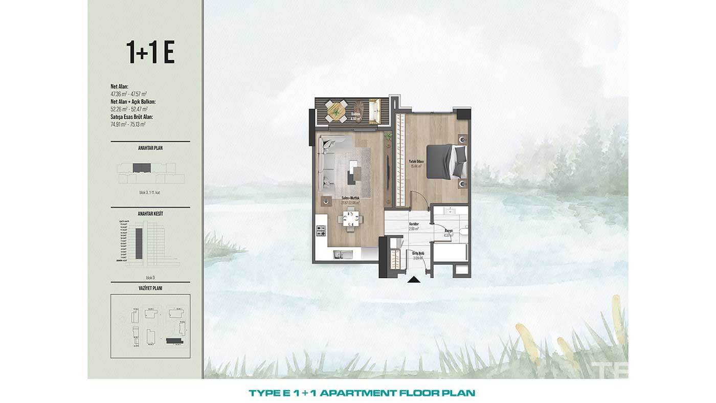 Przestronne apartamenty w centralnej lokalizacji Küçükçekmece w Stambule - 88263