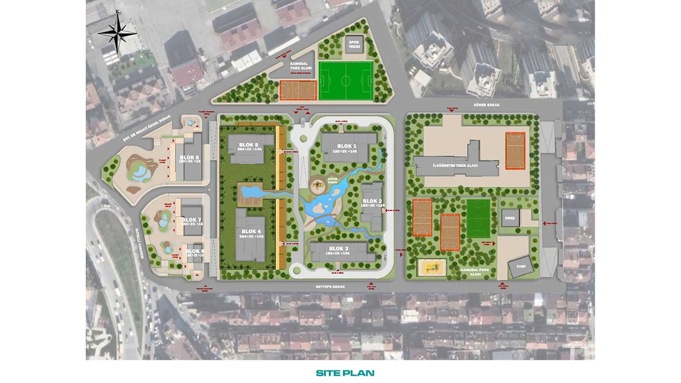 Przestronne apartamenty w centralnej lokalizacji Küçükçekmece w Stambule - 88268