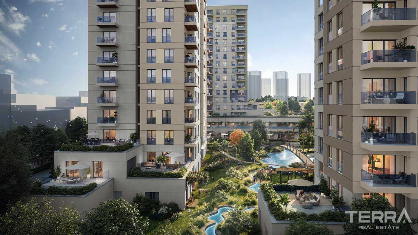 Przestronne apartamenty w centralnej lokalizacji Küçükçekmece w Stambule - 88269