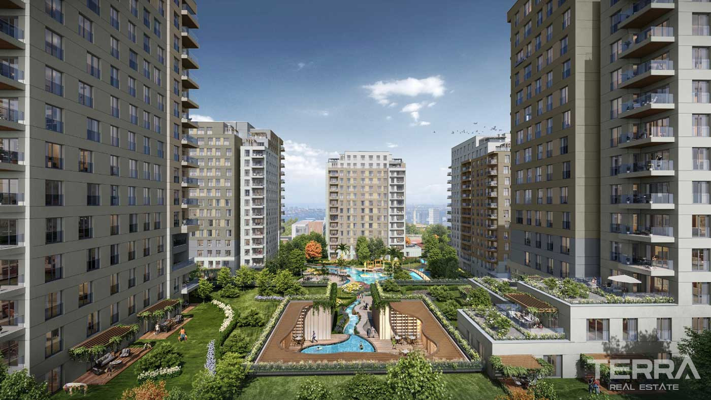 Przestronne apartamenty w centralnej lokalizacji Küçükçekmece w Stambule - 88274