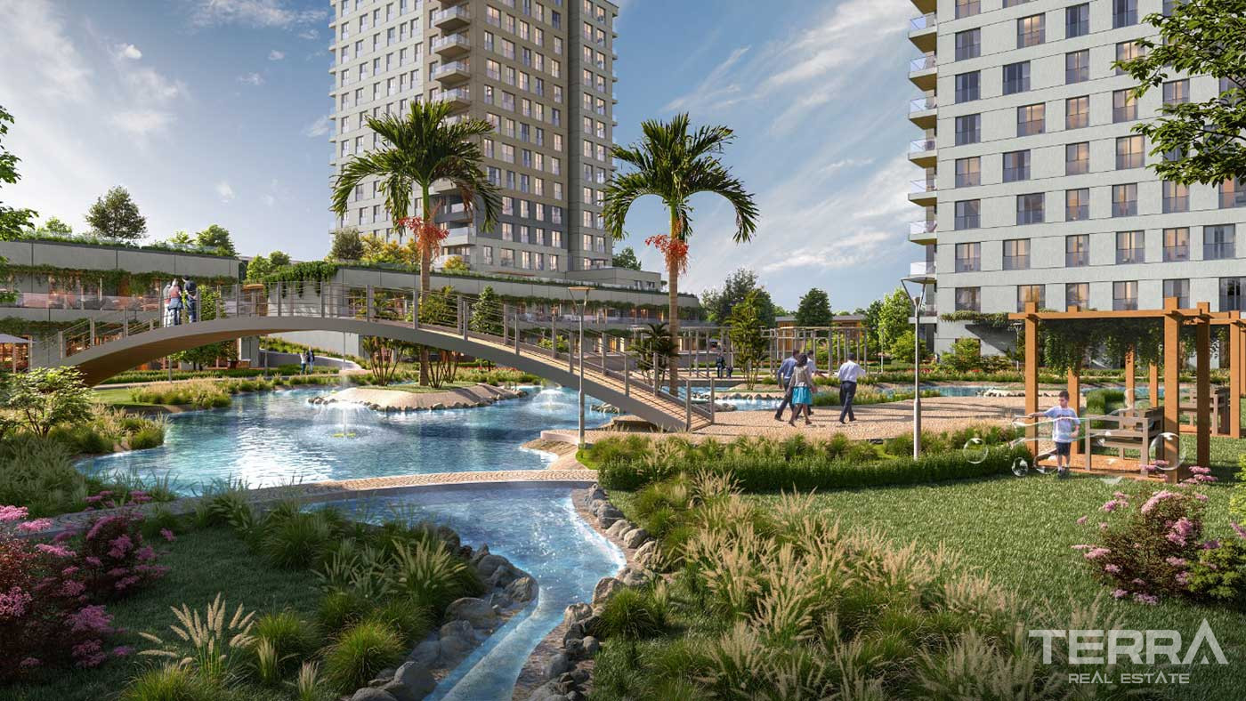 Przestronne apartamenty w centralnej lokalizacji Küçükçekmece w Stambule - 88277