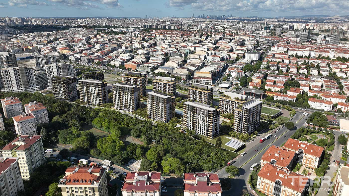 Mieszkania z luksusowymi funkcjami i zielenią w Stambule, Bahçelievler - 88499