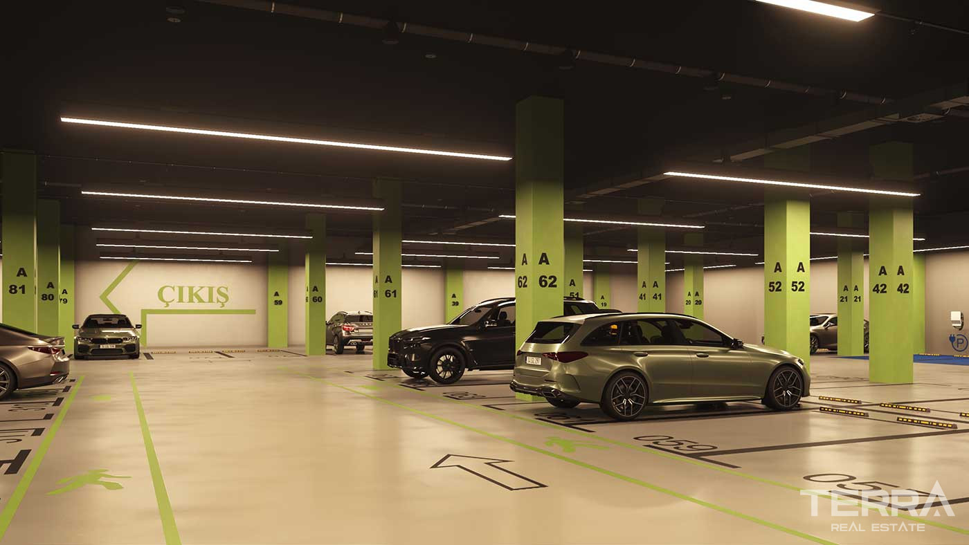 Mieszkania z luksusowymi funkcjami i zielenią w Stambule, Bahçelievler - 88500