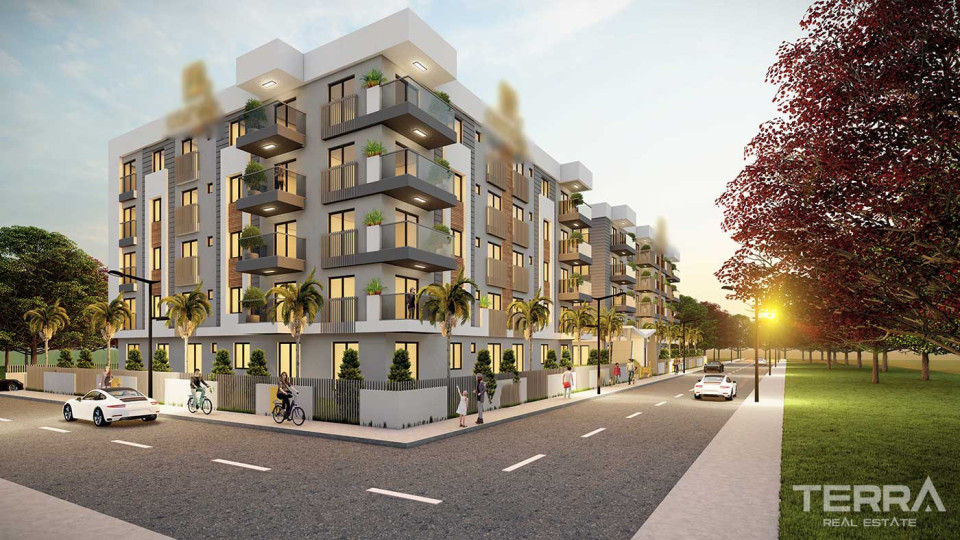 Centrally Located Flats Offering Indoor Car Parking Area in Antalya