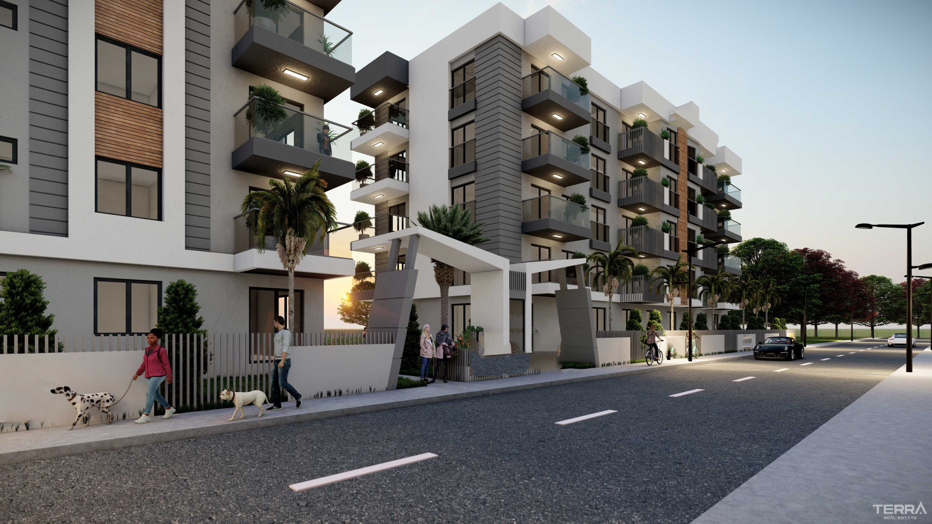 Centrally Located Flats Offering Indoor Car Parking Area in Antalya - 88582