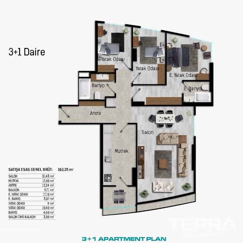 Elite Apartments, Suitable For Citizenship, in Ümraniye, İstanbul - 88955