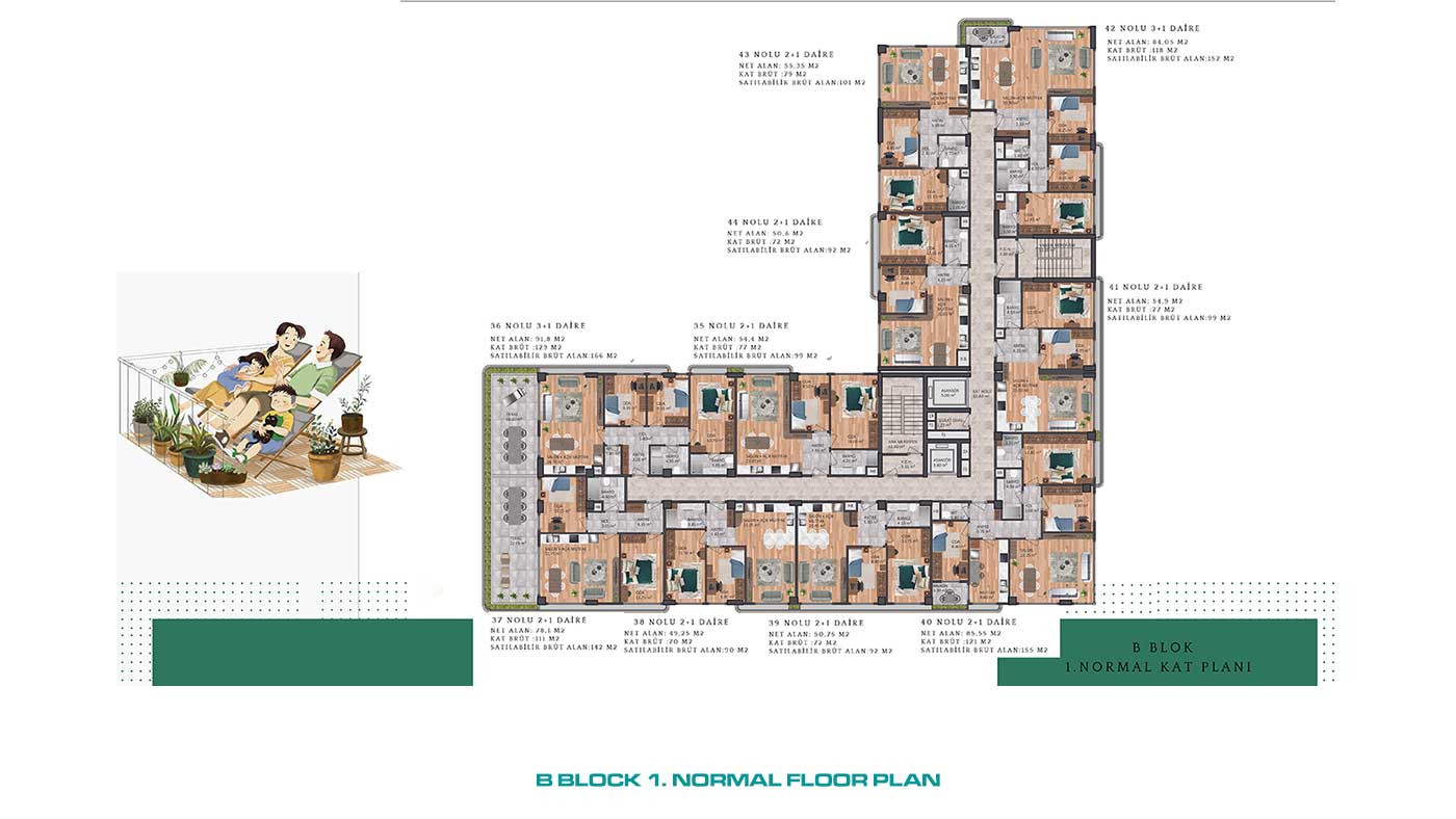 İstanbul Complex in Üsküdar Offering Multiple Apartment Choices - 89015