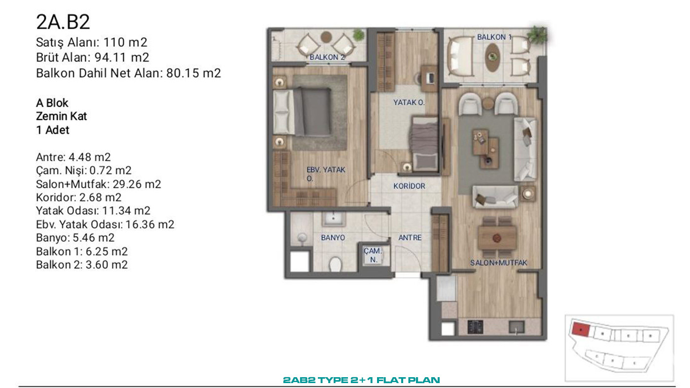 Flats for Sale in İstanbul, Ümraniye - Suryapı Cevher - 89149