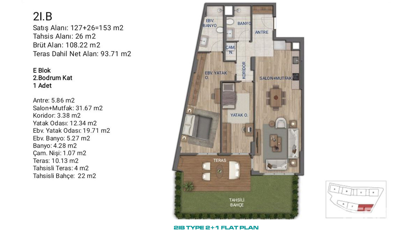 Flats for Sale in İstanbul, Ümraniye - Suryapı Cevher - 89160
