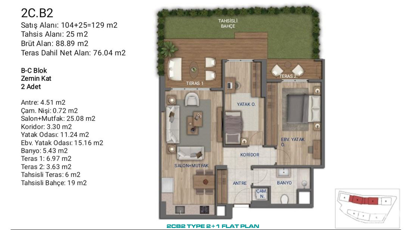 Flats for Sale in İstanbul, Ümraniye - Suryapı Cevher - 89166