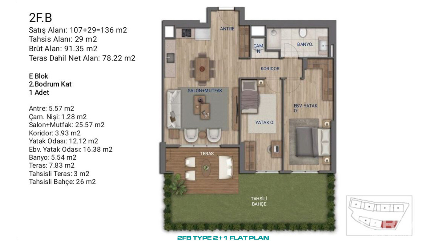Flats for Sale in İstanbul, Ümraniye - Suryapı Cevher - 89169