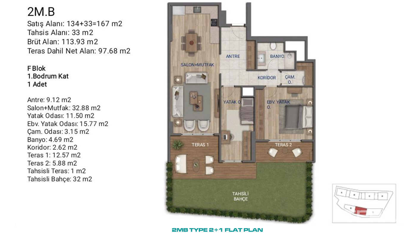 Flats for Sale in İstanbul, Ümraniye - Suryapı Cevher - 89178