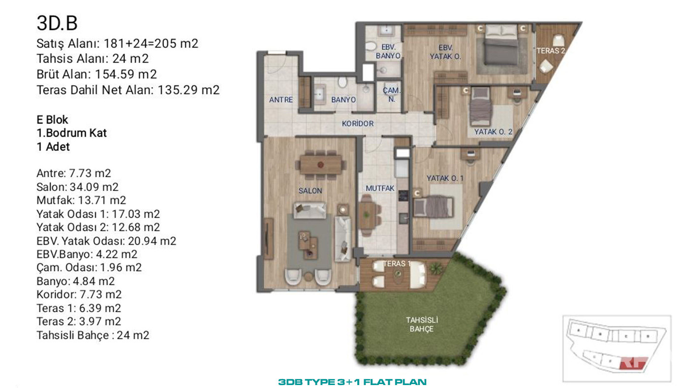 Flats for Sale in İstanbul, Ümraniye - Suryapı Cevher - 89202