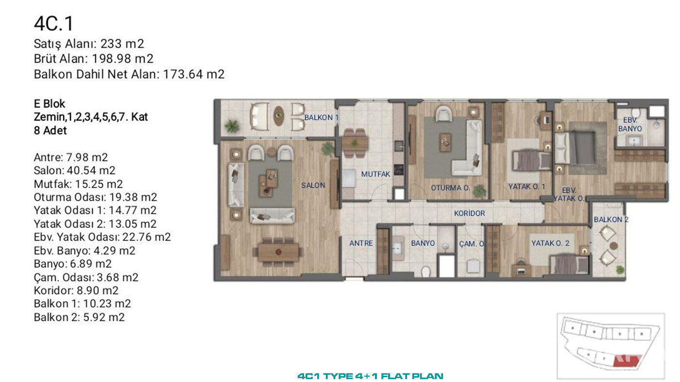 Flats for Sale in İstanbul, Ümraniye - Suryapı Cevher - 89216